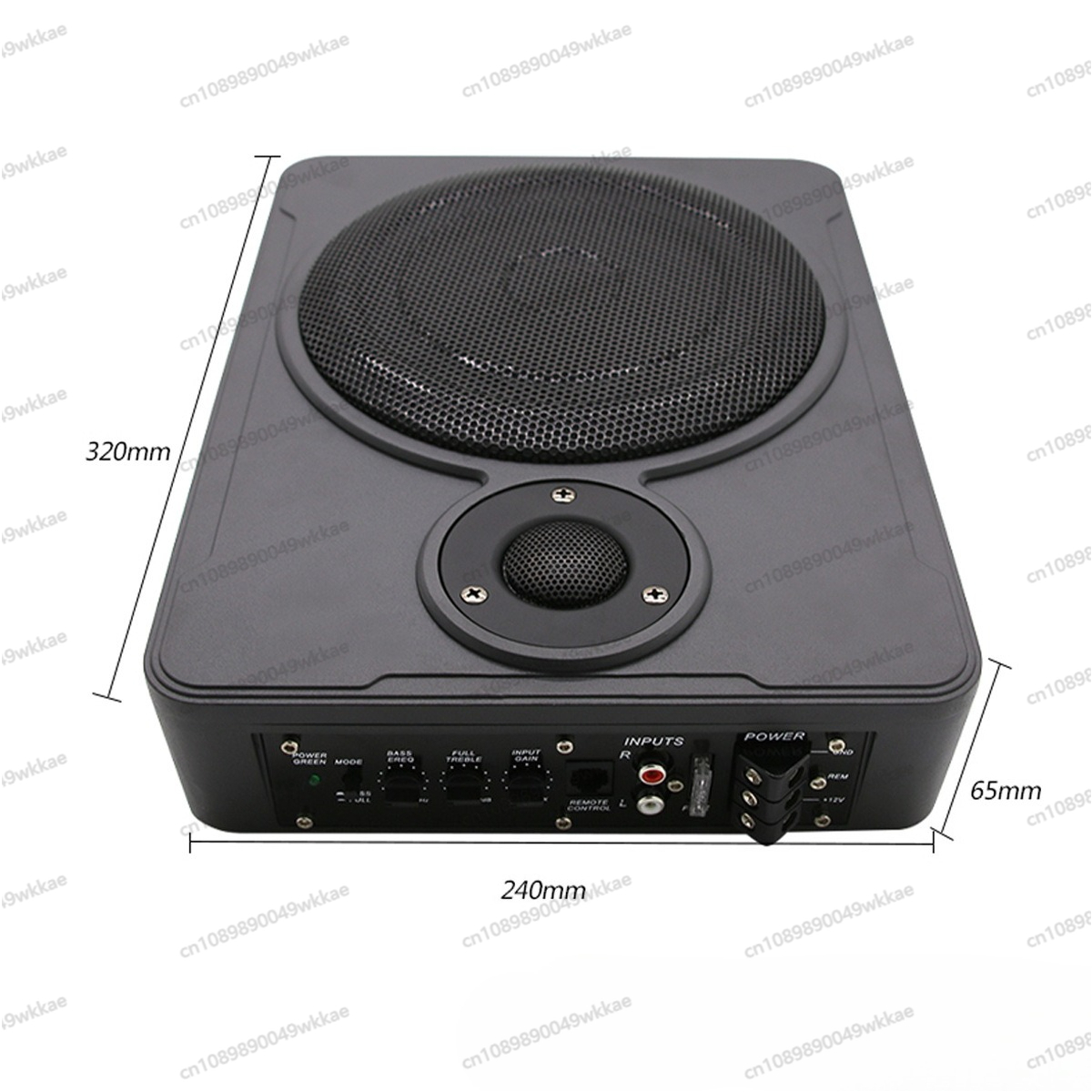 Under Seat Subwoofer Slim 8 Inch - Subwoofer sottosedile per auto, 8 pollici,