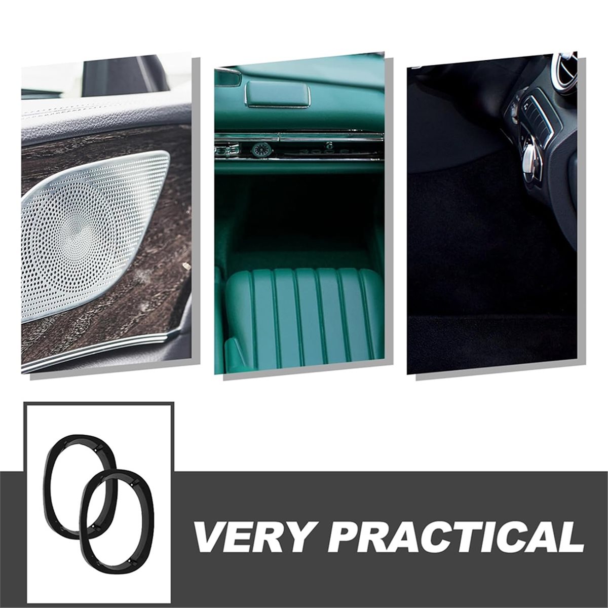 Car Speaker Adapter Bracket - Anello distanziatore universale in plastica 6X9