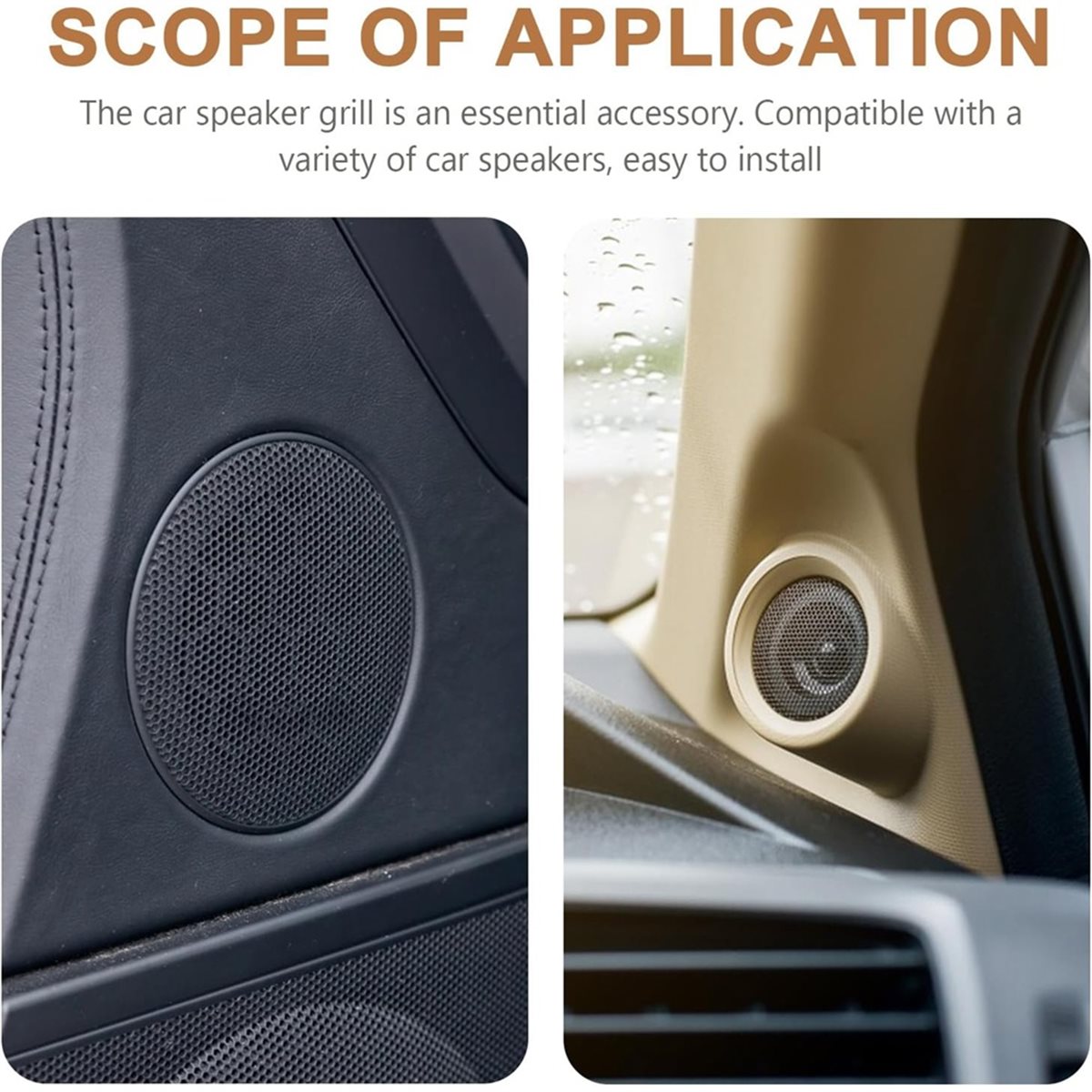 Car Subwoofer Grill Protector - 2 pezzi di griglie per altoparlanti