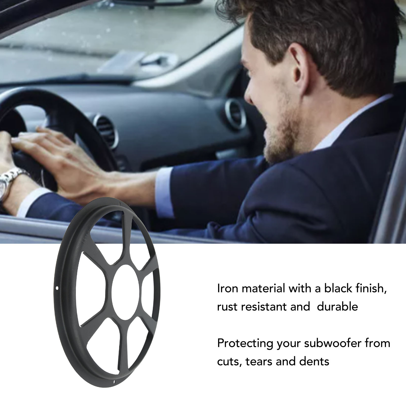 Car Subwoofer Grill Protector - Copertura decorativa per altoparlante audio Copertura