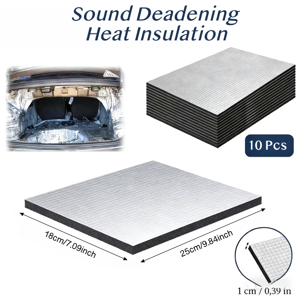10 Pezzi Tappetino Fonoassorbe - Car Audio Sound Deadening Mat recensione e prezzo