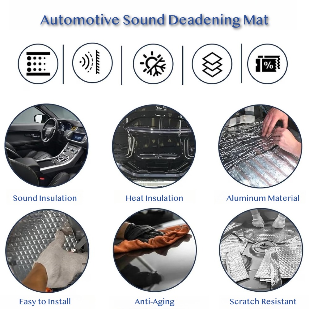 10 Pezzi Tappetino Fonoassorbe - Car Audio Sound Deadening Mat recensione e prezzo