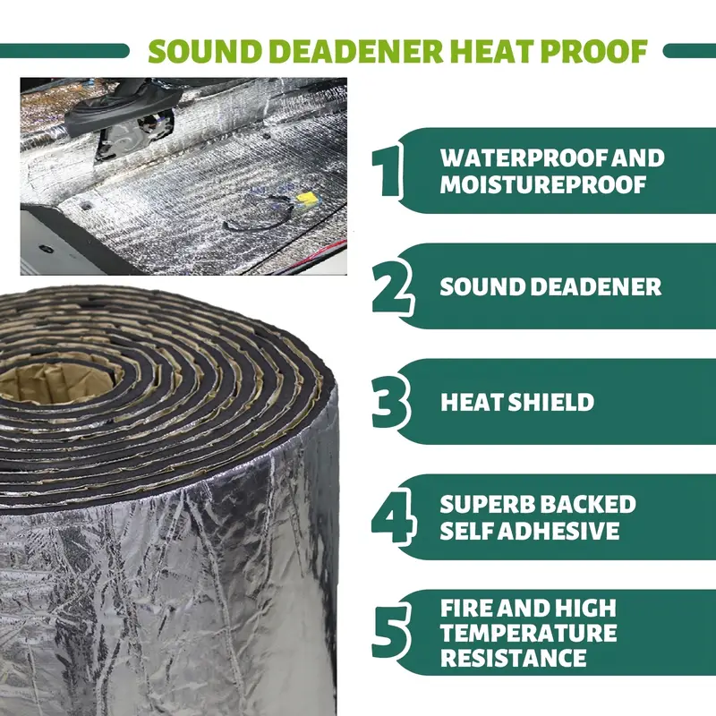 2000*500/250*400mm 5/10mm Tapp - Car Audio Sound Deadening Mat recensione e prezzo