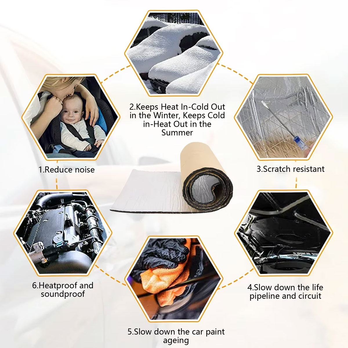 10 pz Auto Van Sound Deadener  - Car Audio Sound Deadening Mat recensione e prezzo