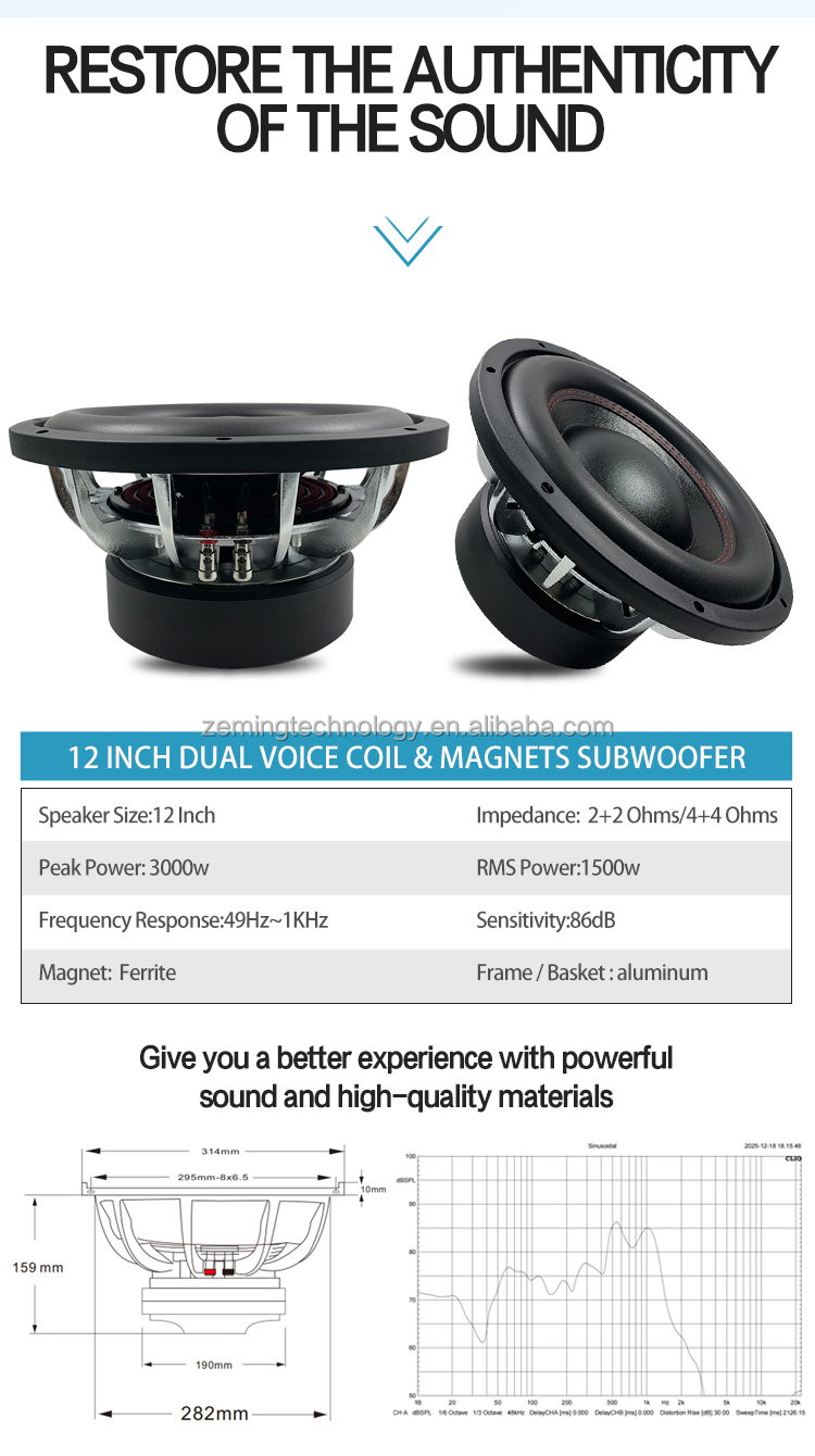 Altoparlante per auto da 12 po - Car Subwoofer 12 Inch 1500W recensione e prezzo