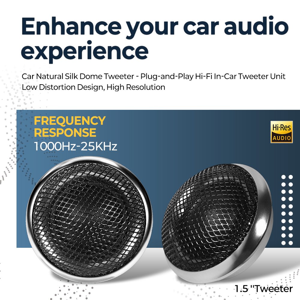 Tweeter per altoparlante stere - Car Audio Tweeter Silk Dome recensione e prezzo